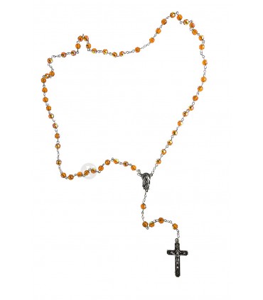 Terço de Cristal topaz 6mm