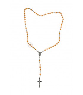 Terço Missanga amarelo 4mm