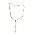 Bead rosary, yellow, 4mm