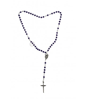 Terço Missanga lilas 4mm