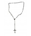 Bead rosary, black, 4mm