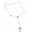 White rosary, 6mm