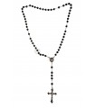 Black rosary, 6mm