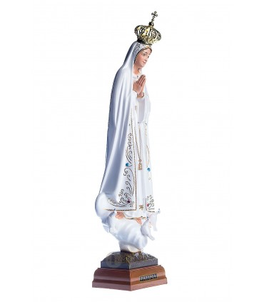 Nossa Senhora de Fátima, pintura clássica, 36 cm