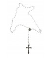 White rosary, 7mm