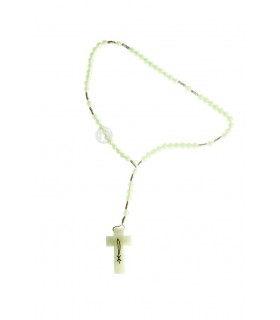 Luminous rosary, luminous cross, 6mm