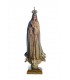 Nossa Senhora de Fátima pintura granitada olhos cristal 55 cm