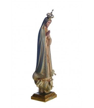 Our Lady of Fatima, granite painting, cristal eyes, 55 cm