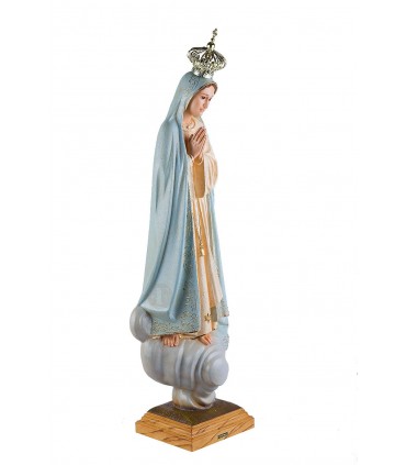 Our Lady of Fatima, granite painting, cristal eyes, 65 cm