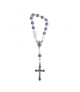 Mother of pearl ten, tinted, grey, 7mm