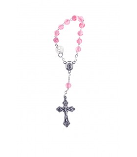 Dezena de Nacre, matizado, rosa, 7mm