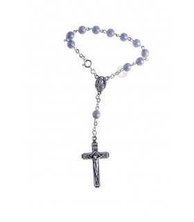 Dezena matizada, azul, 7mm