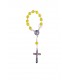 Plastic ten, tinted, yellow, 8mm