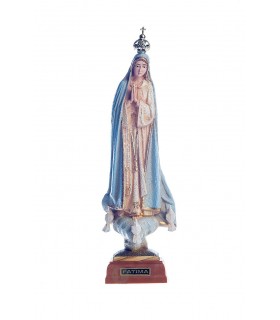 Nossa Senhora de Fátima pintura granitada 18 cm