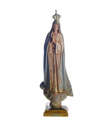 Nossa Senhora de Fátima pintura granitada 55 cm