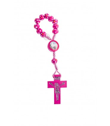 Dezena de Madeira rosa cordel 7mm