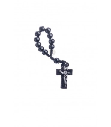 Dezena de Madeira preta cordel 7mm