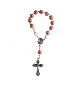 Dezena de Madeira castanho claro 8mm