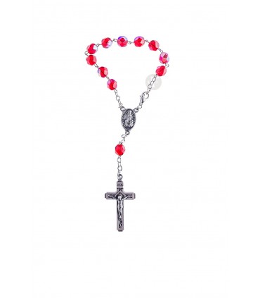 Dezena de Cristal vermelho 7mm