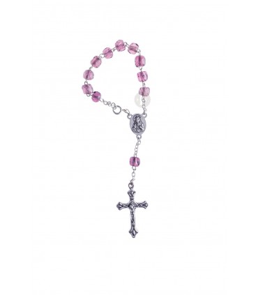 Dezena de Vidro lilás 7mm