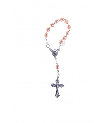 Dezena de Vidro rosa 7mm