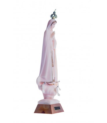 Nossa Senhora de Fátima, marfim com galão, 18 cm
