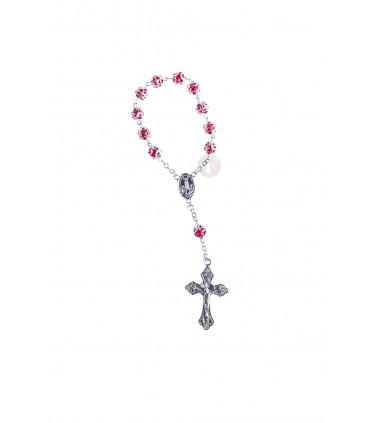 Dezena de Plástico vermelho transparente com guarnição 7mm