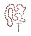 Plastic rosary, brown, 30/17mm