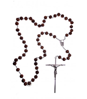 Terço de Madeira ornamentado 20mm