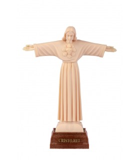 Cristo Rei cor creme 13 cm
