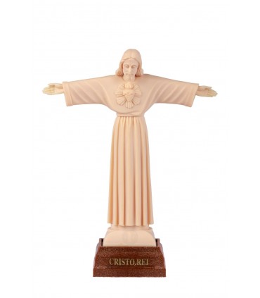 Cristo Rei cor creme 13 cm