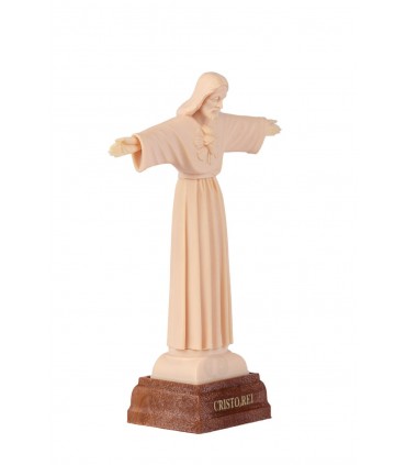 Cristo Rei, cor creme, 13 cm