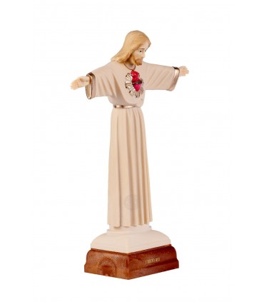 Cristo Rei, cor creme, com galão, 27 cm