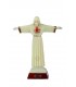 Cristo Rei luminoso com galão 27 cm