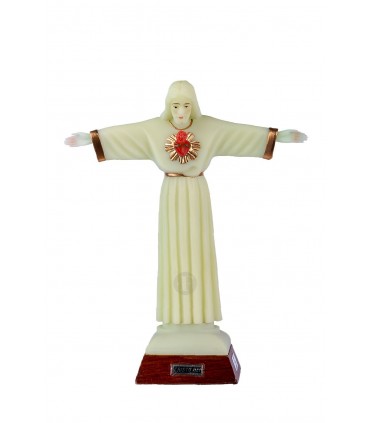 Cristo Rei luminoso com galão 27 cm