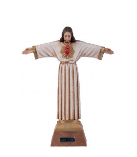 Cristo Rei pintura granitada 20 cm