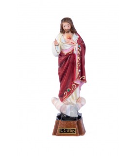 Sagrado Coração de Jesus pintura clássica 10 cm
