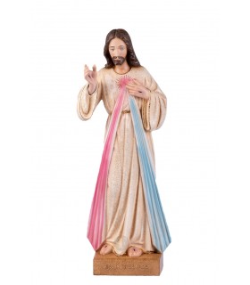 Cristo Misericordioso pintura granitada 35 cm