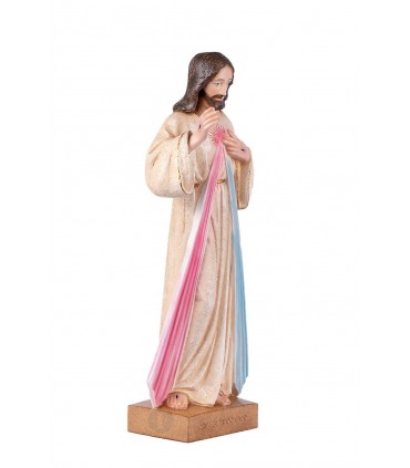 Cristo Misericordioso, pintura granitada, 35 cm