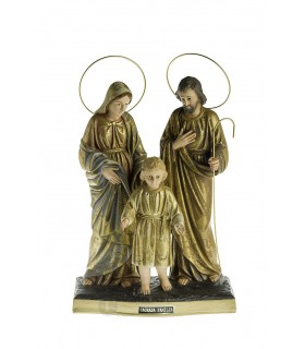 Sagrada Família pintura dourada 25 cm