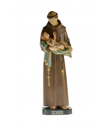 Santo António pintura envelhecida 25 cm