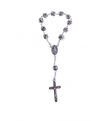 Dezena de Plástico, castanha, com guarnição, 7mm