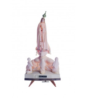 Apparition, ivory color, with golden braid, with music, 23cm