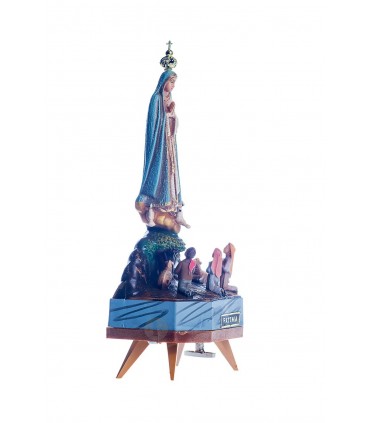 Aparição, pintura granitada, com música, 17 cm