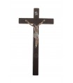 Wooden Cruxifix with Plastic Christ, 18x9cm
