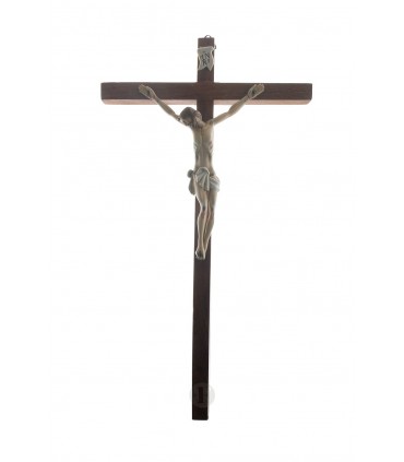 Crucifixo de Madeira com Cristo de Plástico 20 x 11 cm