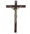 Cruxifixo de Madeira, com Cristo de Plástico, 42,5x25cm