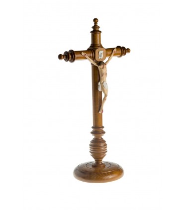 Wooden Cruxifix with Plastic Christ, 40x20cm
