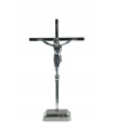 Metal Crucifix, Chrome, 21x11,5cm