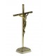 Crucifixo de Metal, Latão, 21x11,5cm